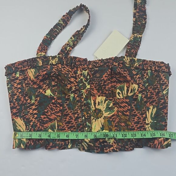 Ulla Johnson NWT Alexandra Crop Top in‎ Prism MSRP $270 Women's size 12 - Picture 12 of 13